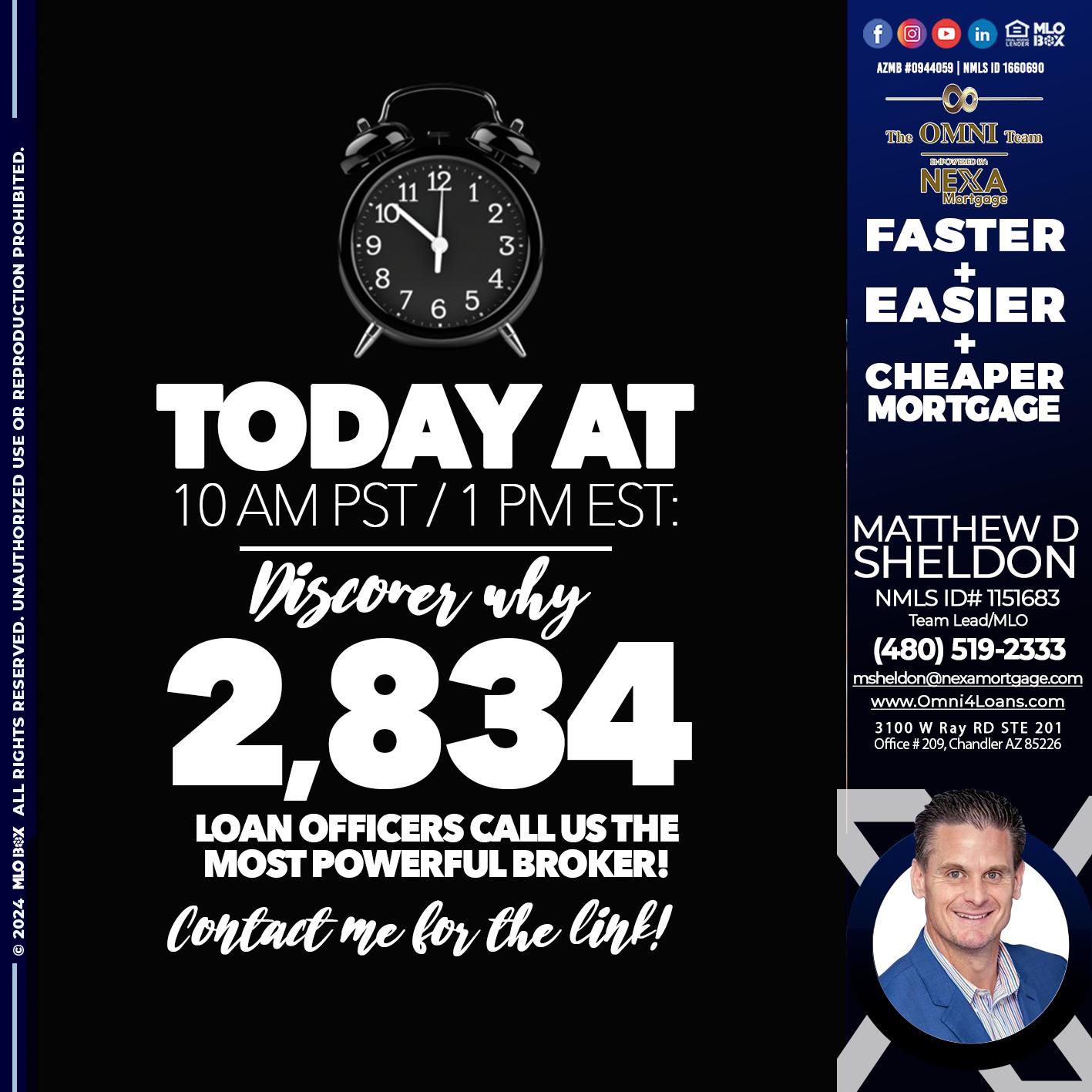 TODAY WHY NEXA - The Omni Team, at Nexa Mortgage -Team Lead, MLO